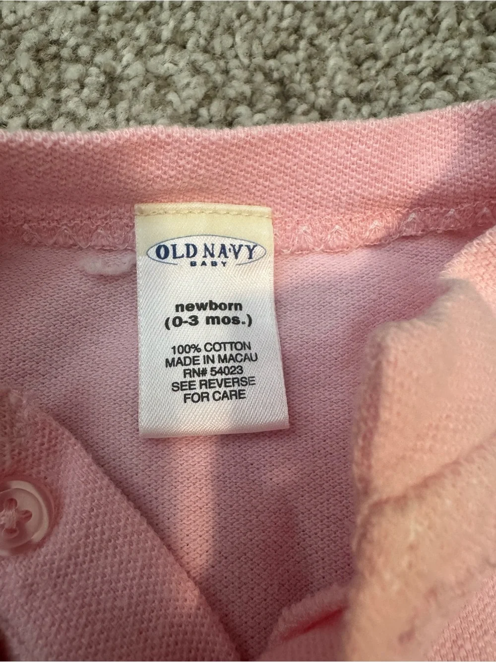 VINTAGE Old Navy Pink Footed One-Piece Romper with Butterfly 100% cotton